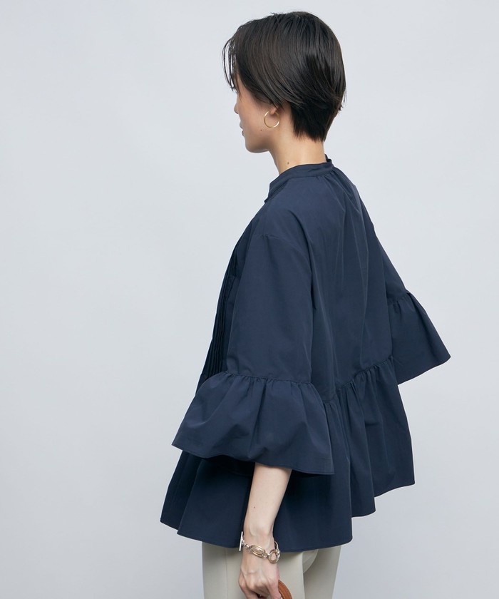 セール 35%OFF】ピンタックペプラムブラウス(505399309