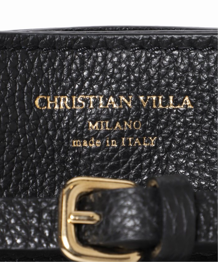 CHRISTIAN VILLA/クリスチャン ヴィラ】金具付きミニトートバッグ