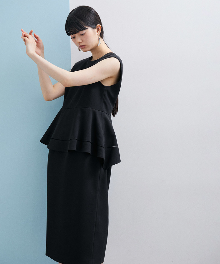 セール】【WEB限定(一部店舗展開あり)】ペプラムワンピース セール】【WEB限定(一部店舗展開あり)】ペプラムワンピース