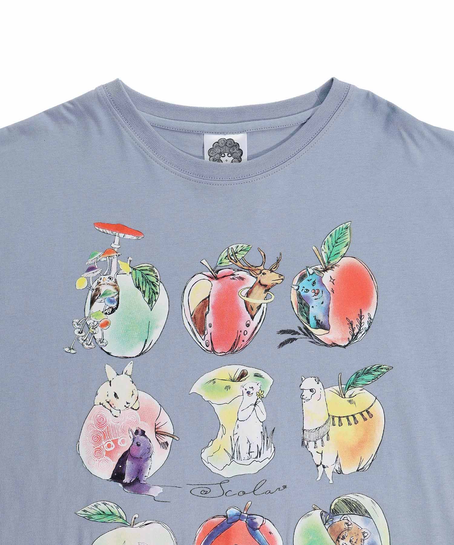 セール】9つのリンゴといろんなアニマルTシャツ(505420060