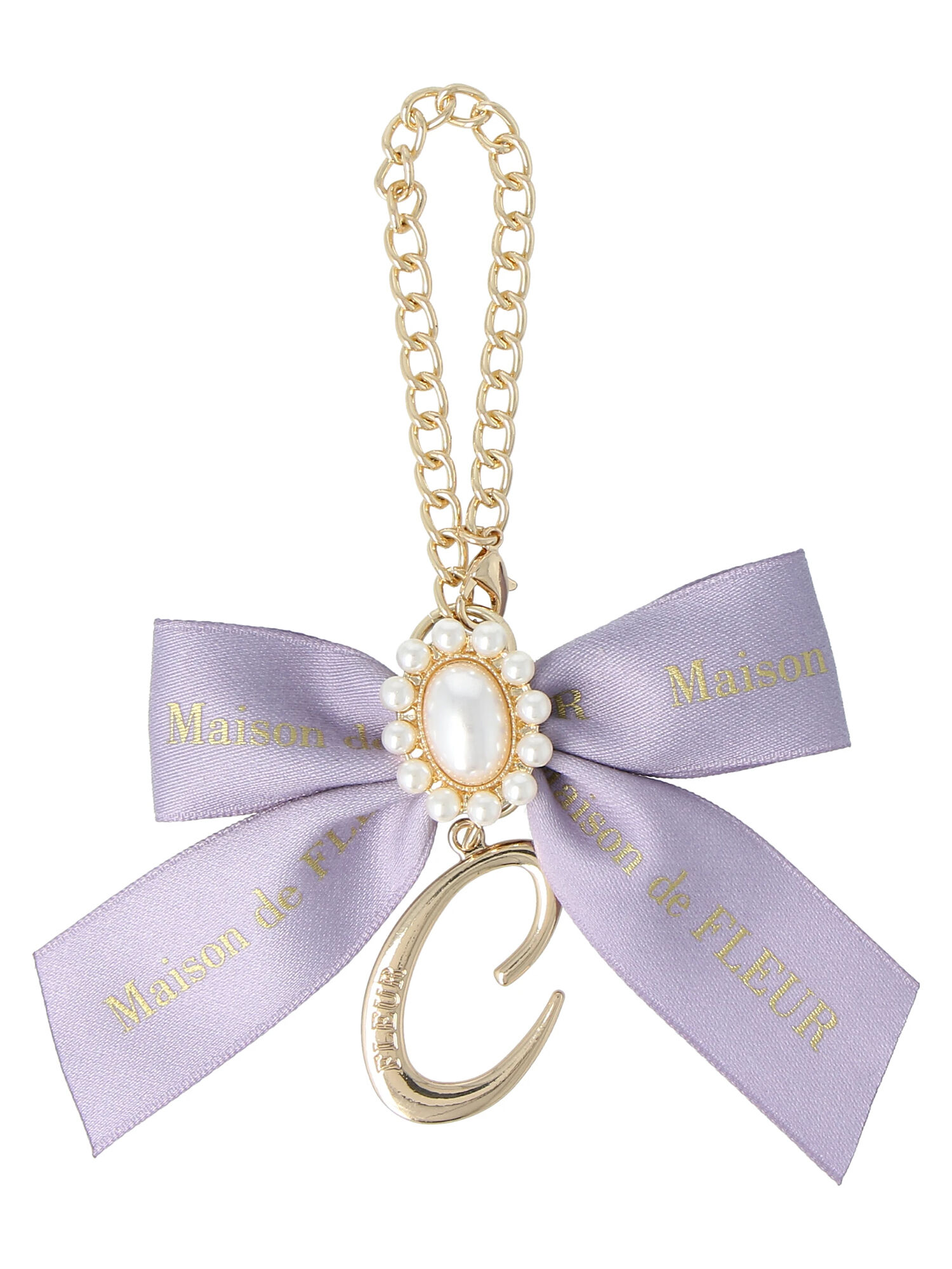 メゾン ド フルール Maison de FLEUR イニシャルリボンパール