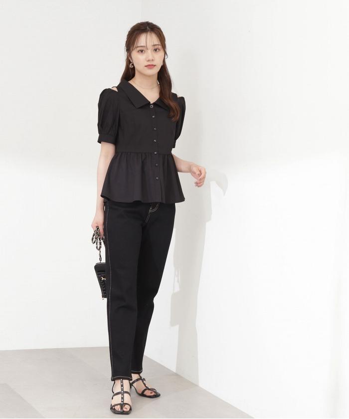 セール 30%OFF】テーパードデニムパンツ(505426848