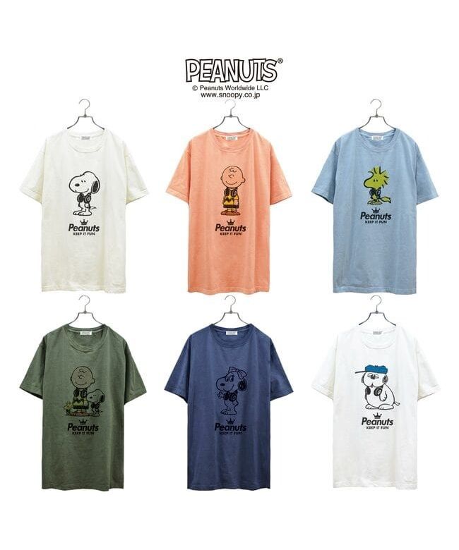 ピーナッツ PEANUTS ウッド ストック 半袖 Tシャツ ピグメント