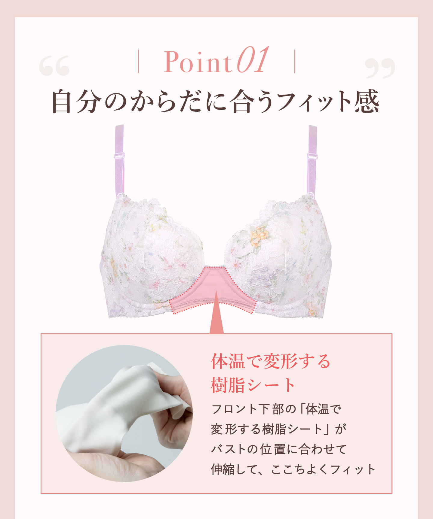 セール】ウイング Wing ブラジャー ブラがわたしに合わせて