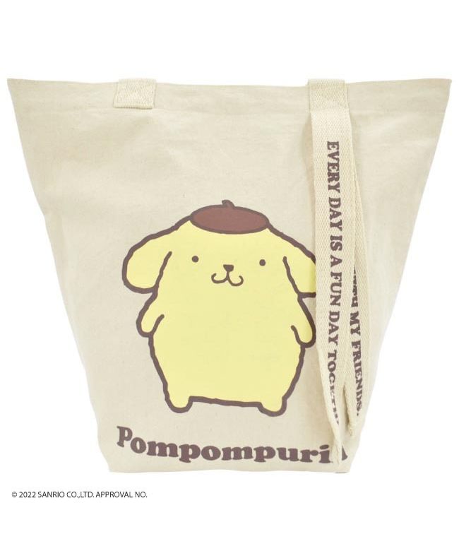 サンリオ　ポムポムプリンマスコット７点とエコバッグ１点 サンリオ Sanrio ポムポムプリン トート バケット バッグ 2WAY
