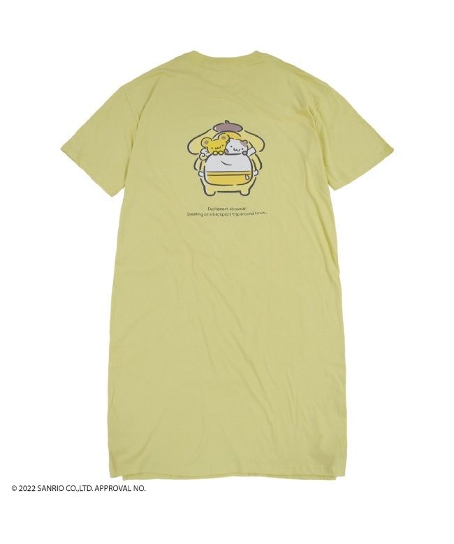 [WAIKEI X SANRIO]ポムポムプリンビッググラフィック半袖Tシャツ クーポン】サンリオ Sanrio ポムポムプリン BIG Tシャツ
