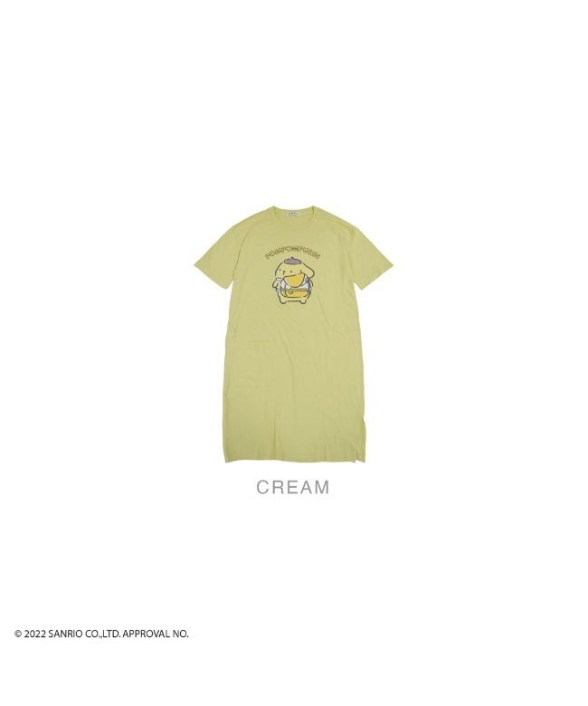[WAIKEI X SANRIO]ポムポムプリンビッググラフィック半袖Tシャツ Qoo10] WaiKei 【2サイズ】ポムポムプリン ビッグ グラ