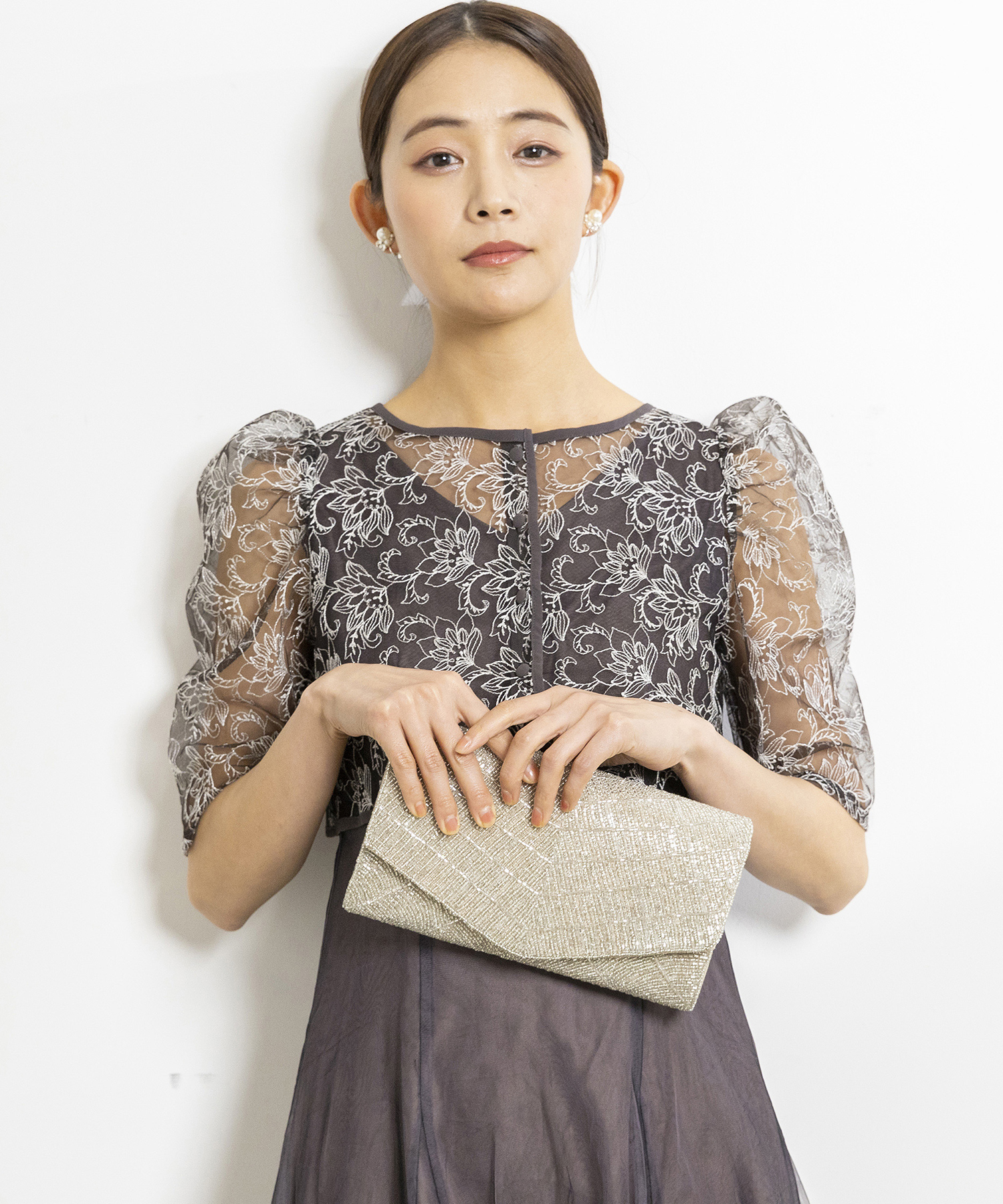 クーポン】【高級感たっぷり】ビーズ クラッチバッグ/お呼ばれ/結婚式
