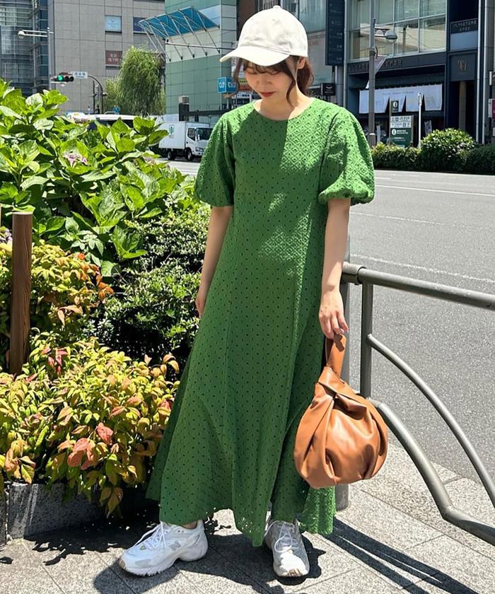 セール】コットン刺繍レースワンピース《S Size Line セール】コットン刺繍レースワンピース《S Size Line