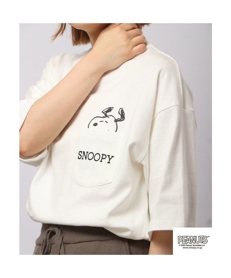 ピーナッツ PEANUTS スヌーピー オラフ Tシャツ 半袖 ドロップ