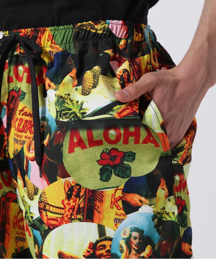 Aloha Blossom/アロハブロッサム/Wez Collage Beach Shorts