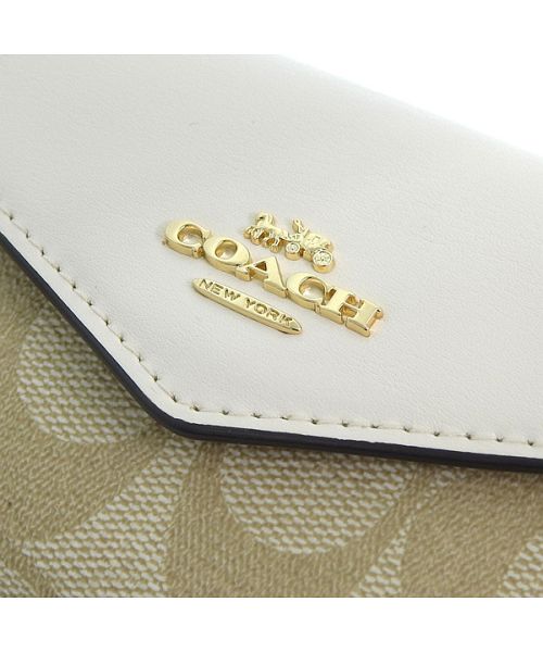 COACH コーチ FLAP フラップ シグネチャー カード ケース 名刺入れ