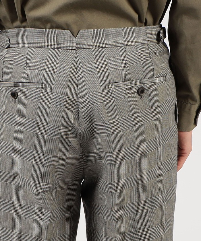 HACKETT LONDON ウールフランネル サイドアジャスタースラックス サイドアジャスタースラックス＜BEAMS F＞｜ビームスF