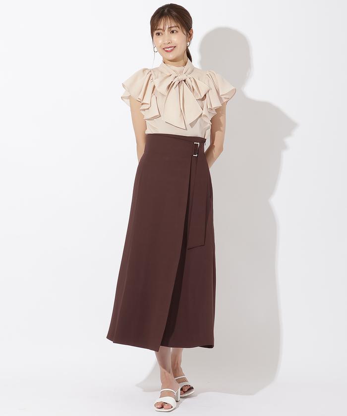 配色ステッチフリルブラウス(505380090) | AND COUTURE(AND