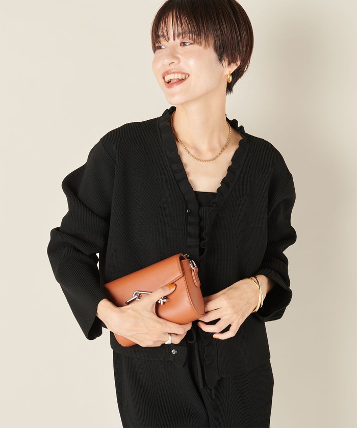 新品】リエミラー ニットパンツ オールインワン ベアトップ