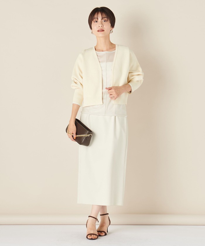 セール 30%OFF】《手洗い可能》ミニパールVネックカーディガン セール 30%OFF】《手洗い可能》ミニパールVネックカーディガン
