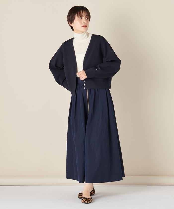 クーポン】【セール 30%OFF】《手洗い可能》ミニパールVネック