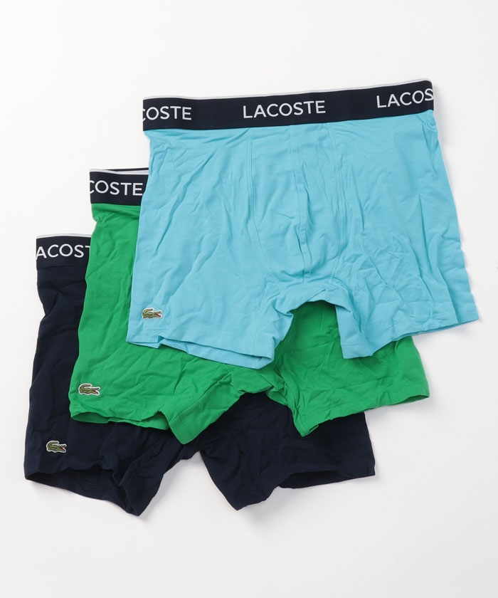 L [ラコステ] 3パックボクサーパンツ メンズ6枚(2個セット) セール】ラコステ LACOSTE ボクサーパンツ 3枚セット 6H3420 父