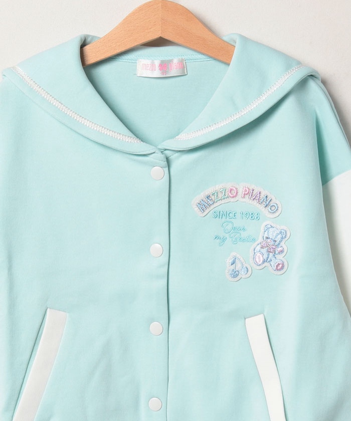 【本物新品保証】 セール】メゾピアノ mezzo piano セーラーカラー カット Jacket Blouson