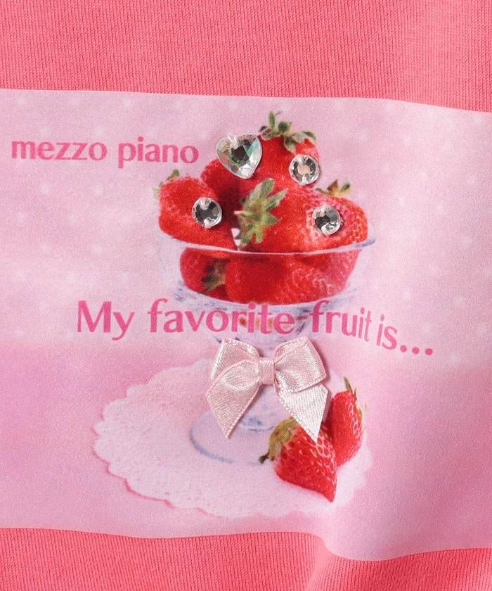 mezzopiano いちごショルダーバッグ RED（ランドセルのユー