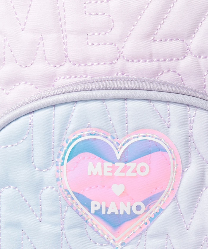 新品＊mezzo pianoロゴ刺繍グラデーション ナイロンショルダーバッグ