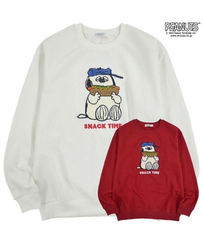ピーナッツ PEANUTS スヌーピー オラフ トレーナー 裏起毛