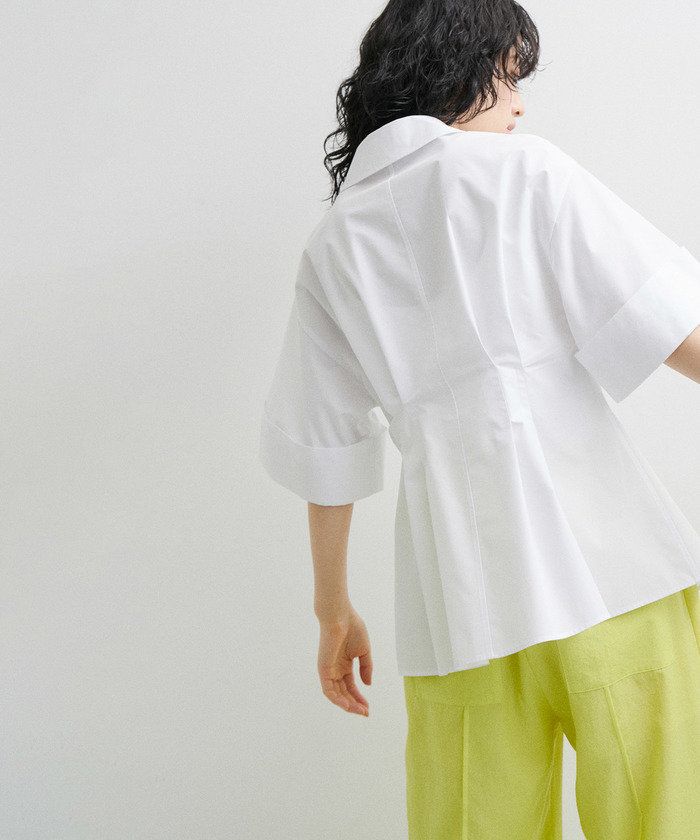 セール 50%OFF】【サステナブル】ワイドカフススリーブシャツ