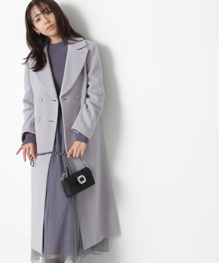 セール 50%OFF】ダブルチェスターモッサコート23AW(505430138 セール 50%OFF】ダブルチェスターモッサコート23AW(505430138