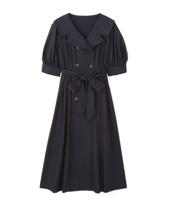 セール 50%OFF】トレンチフレアワンピース(505403165