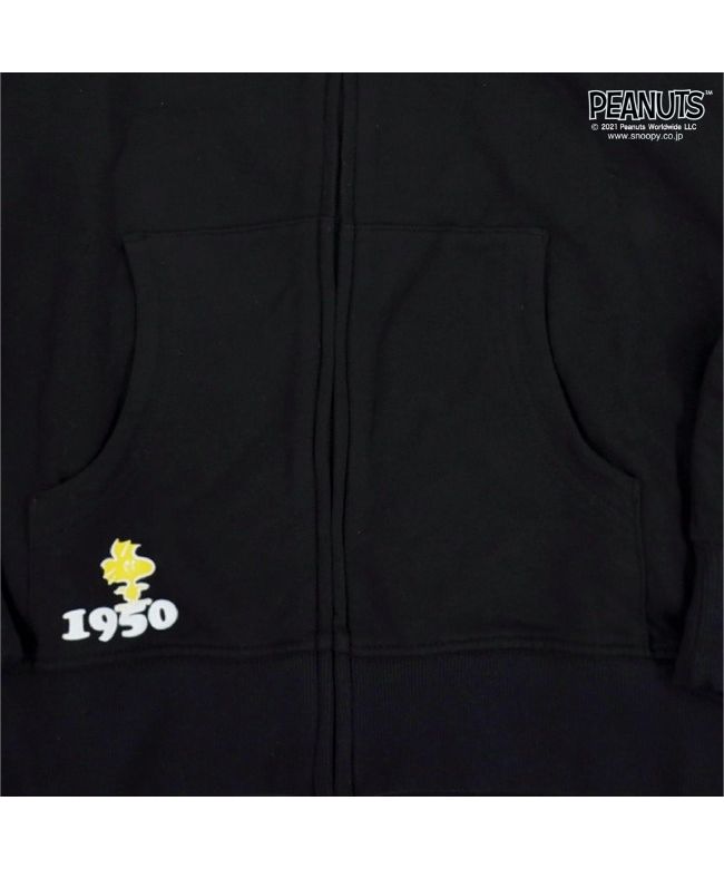 ピーナッツ PEANUTS スヌーピー スウェット パーカー 裏毛 zip