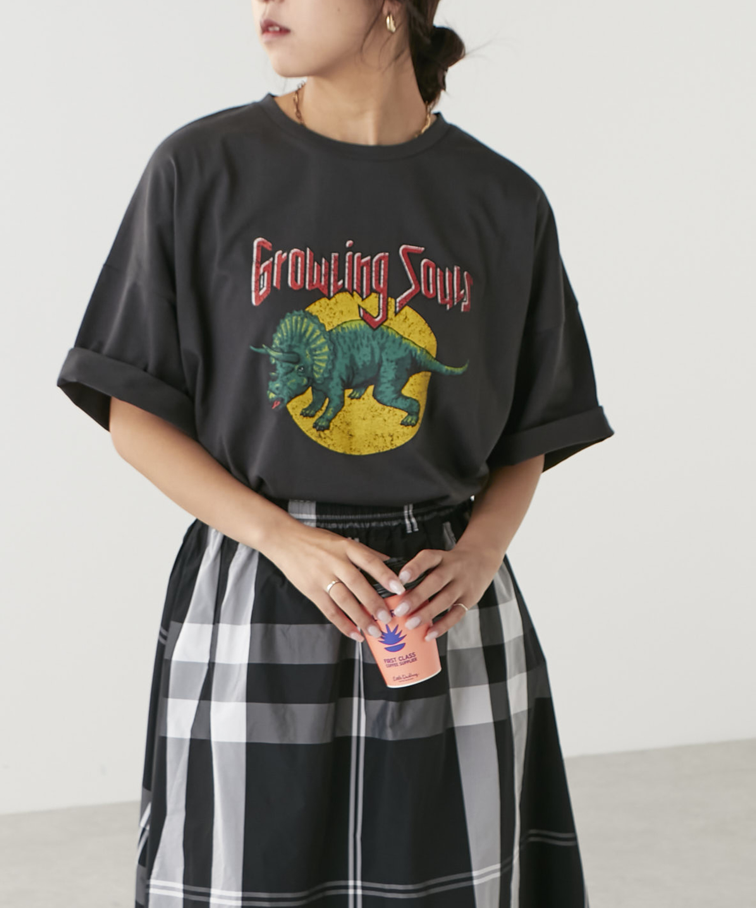 セール 40%OFF】古着風恐竜プリントT(505426499) | ナイ