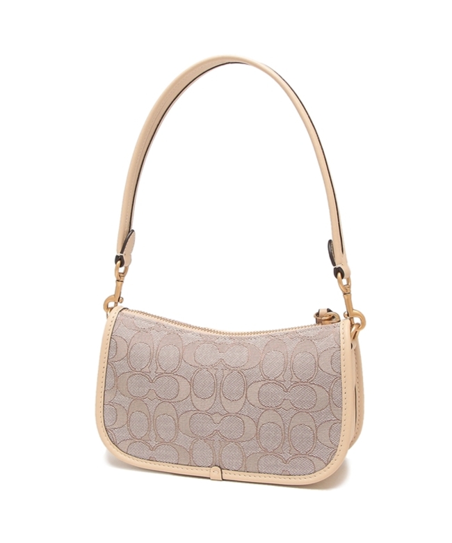 COACH リュック　バッグパック　ターンロック　ダブルポケット　ピンクベージュ COACH リュック バッグパック ターンロック ダブルポケット