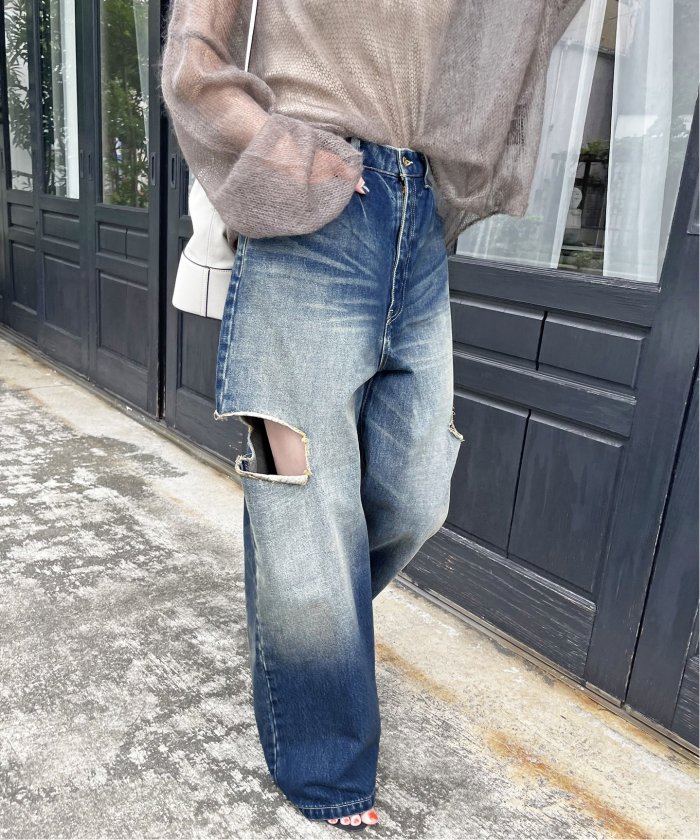 5 1/2 SIDE CRUSHED DENIM(505434671) | スピック＆スパン(Spick