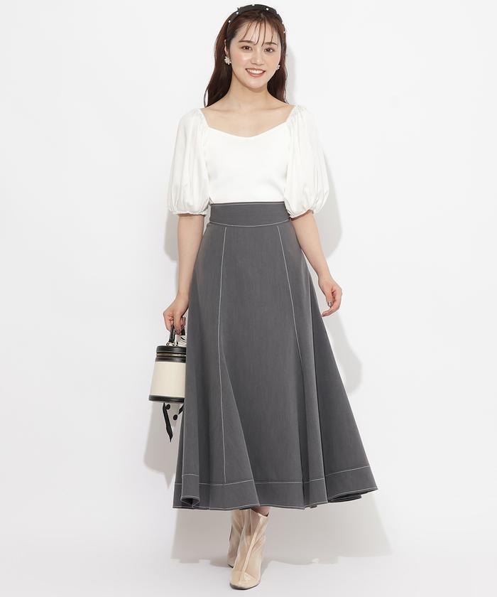 バックレースアップスカート(505436075) | ウィルセレクション バックレースアップスカート(505436075) | ウィルセレクション