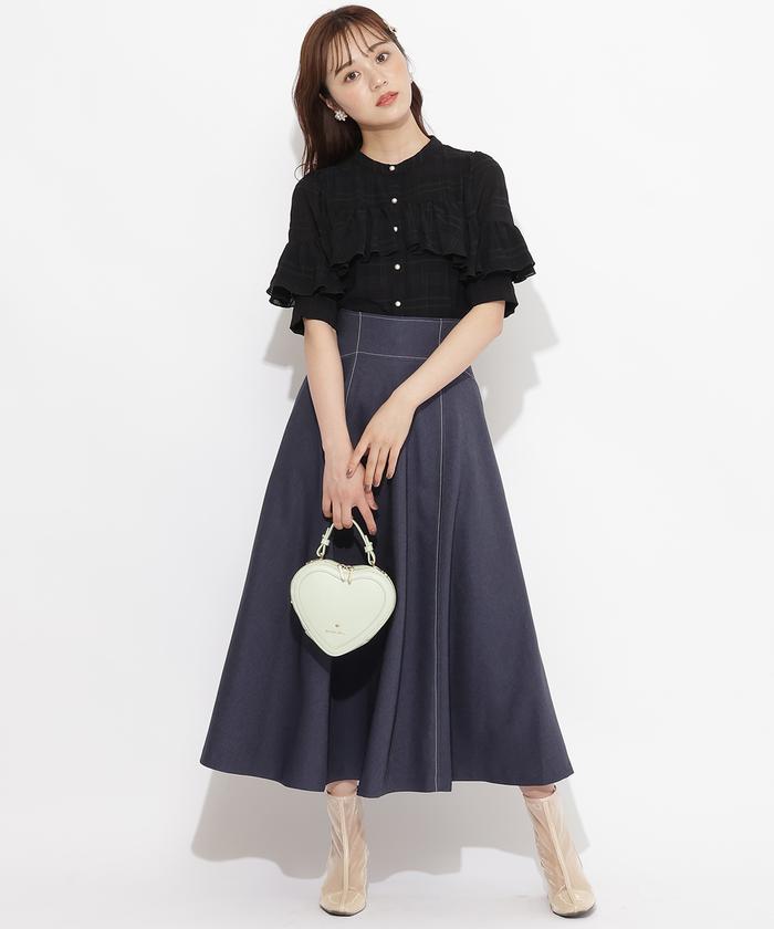 WILLSELECTION｜デニムフレアスカート | Rakuten Fashion(楽天