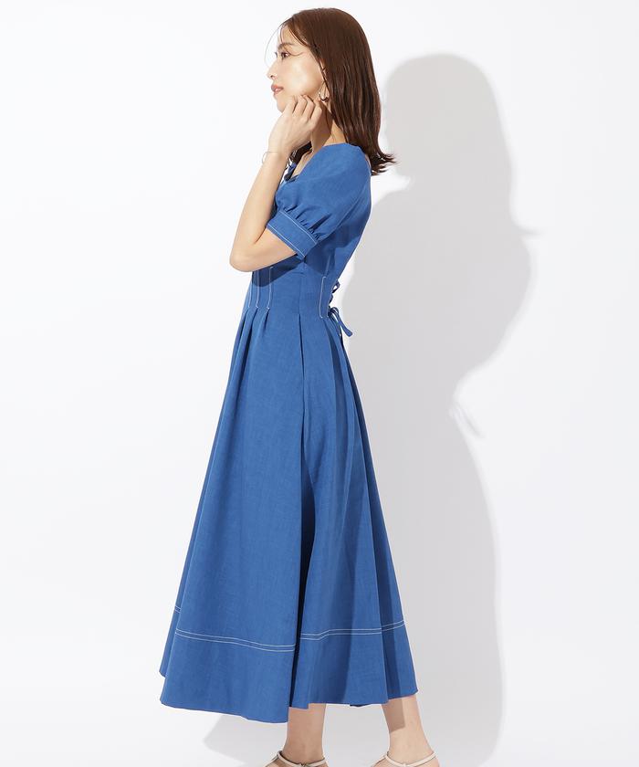 セール】配色ステッチ半袖ワンピース(505436360) | AND COUTURE