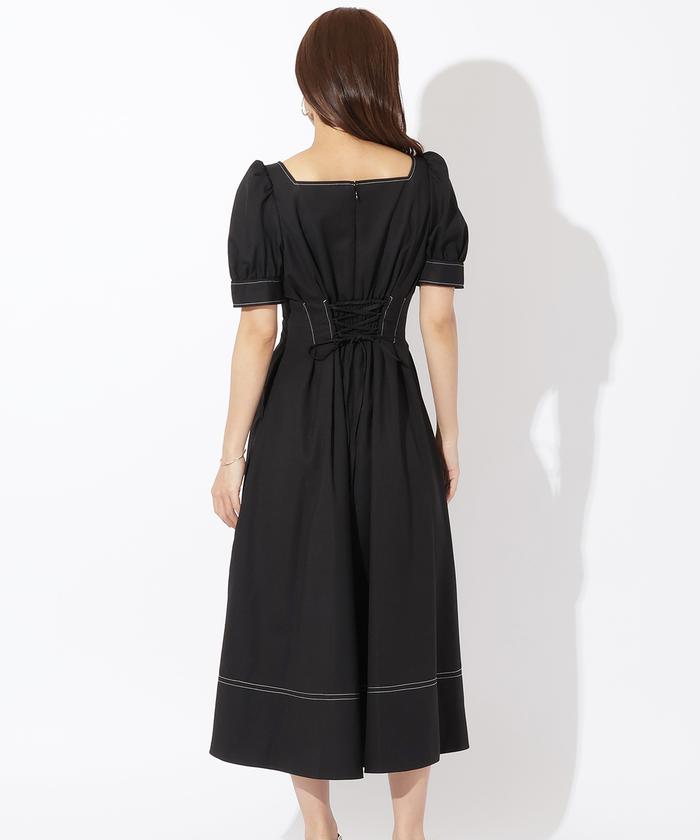 セール】配色ステッチ半袖ワンピース(505436360) | AND COUTURE
