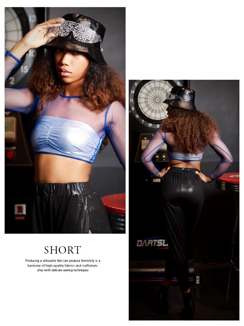 ボムシェル bombshell トップス メッシュ シースルー 長袖