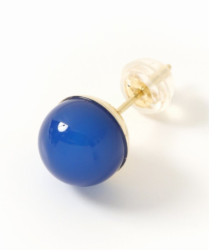 新品未使用 Lilas リラ ソーダライト8mm カップボールピアス K10 WEB限定》ソーダライト8mmカップボールピアス K10（両耳