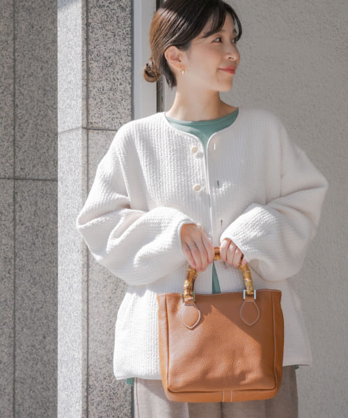 セール 40%OFF】キルトノーカラージャケット(505437935