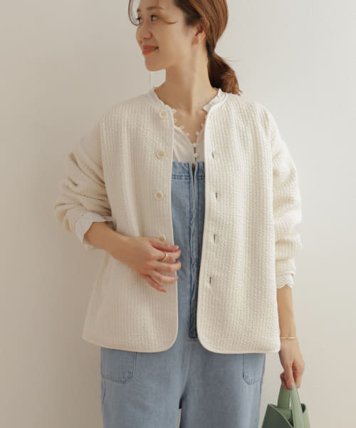 セール 40%OFF】キルトノーカラージャケット(505437935