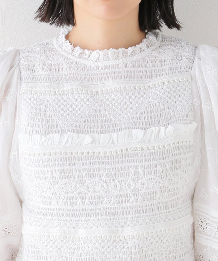 Sea New York/シー ニューヨーク】OLGA HAND SMOCKING PUFF SLV Sea New York/シー ニューヨーク】OLGA HAND SMOCKING PUFF SLV