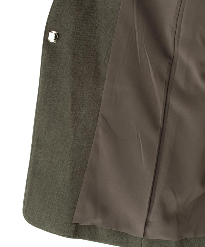 セール 30%OFF】＜パウダーツイルセットアップ＞ノーカラー
