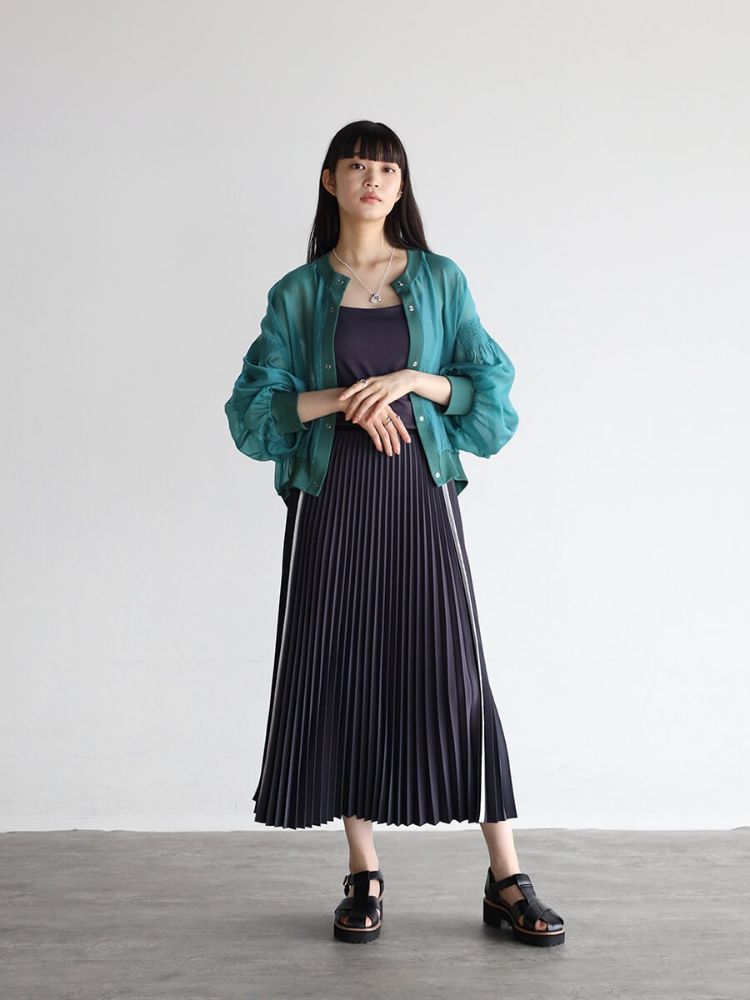 新品 ヤマダヤ RADIATE ラディエイトシースルー ロング カーディガン