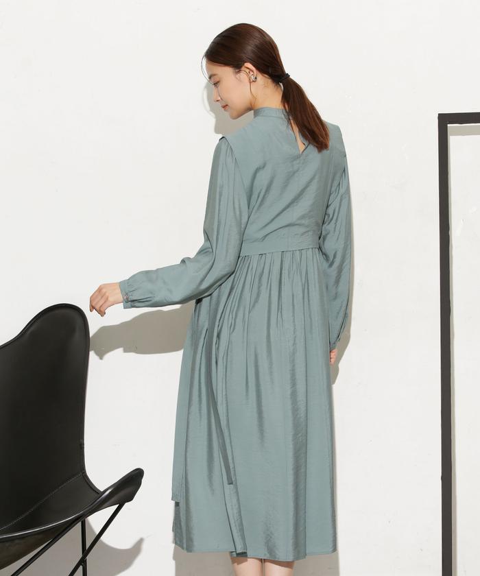 セール 70%OFF】2wayレイヤード ピンタックベスト＆ギャザー