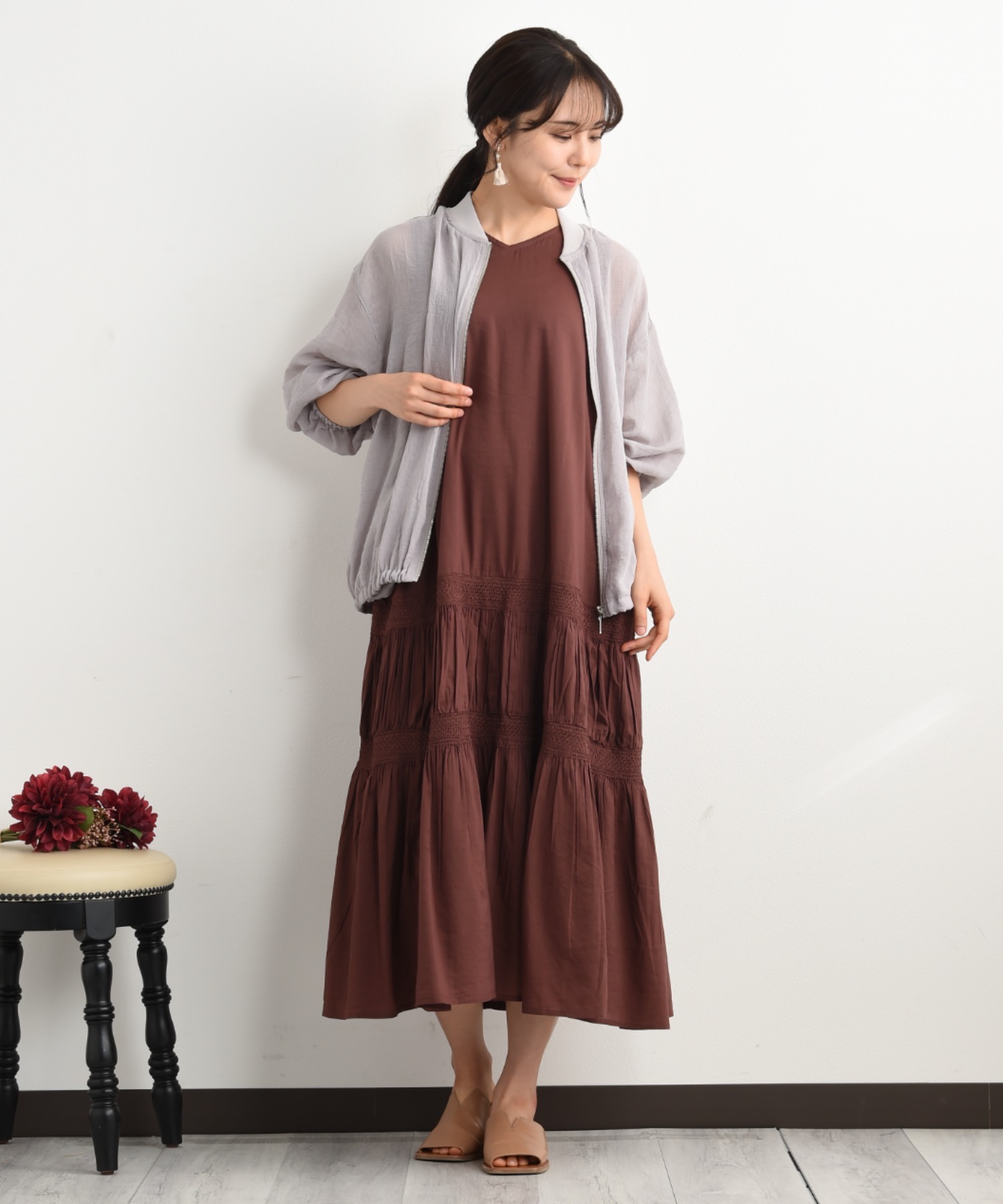 アリソンブラウン週末大特価新品未使用LACE DESIGN DAILY TOP Lace Design Daily Top（カットソー/Tシャツ）｜ALLISON BROWN