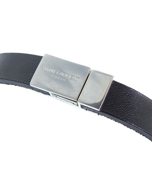 限界値下げ Saint Laurent サンローラン バングル 楽天市場】サンローランパリ ブレスレット バングル ブラック