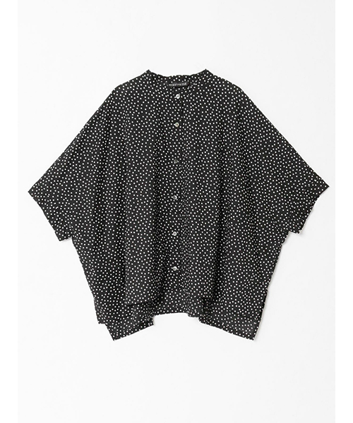mizuiro ind ドットスタンドカラーワイドシャツ(505443278