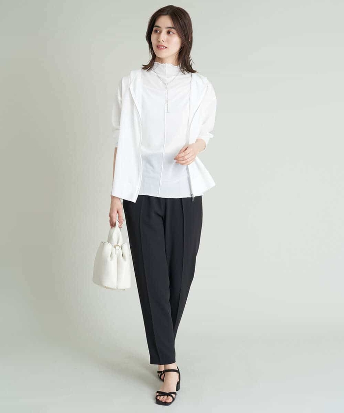 【新品】BRIEFING　バイカラー　ノースリーブ　ハイネックシャツ　XS 新品】BRIEFING バイカラー ノースリーブ ハイネックシャツ 黒 XS