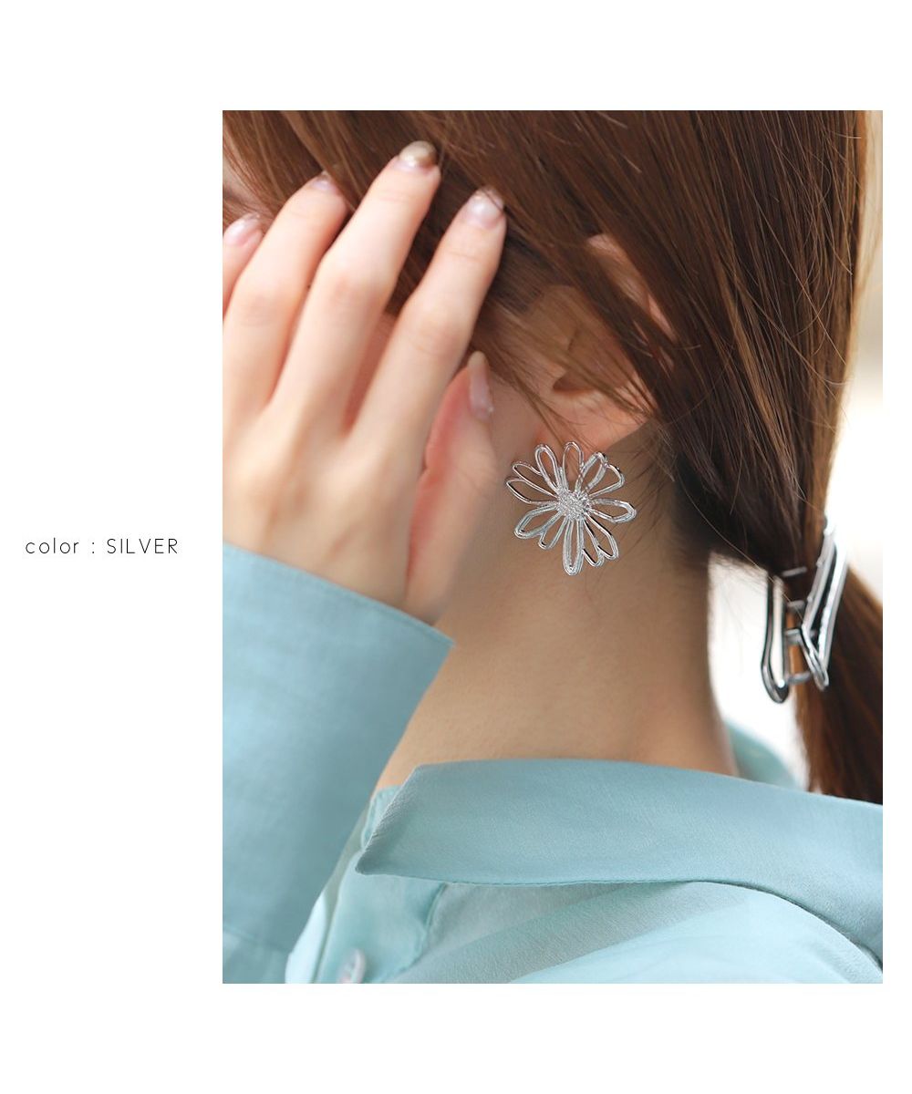 クリームドット Cream dot. 透かしワイヤーフラワーの大ぶり